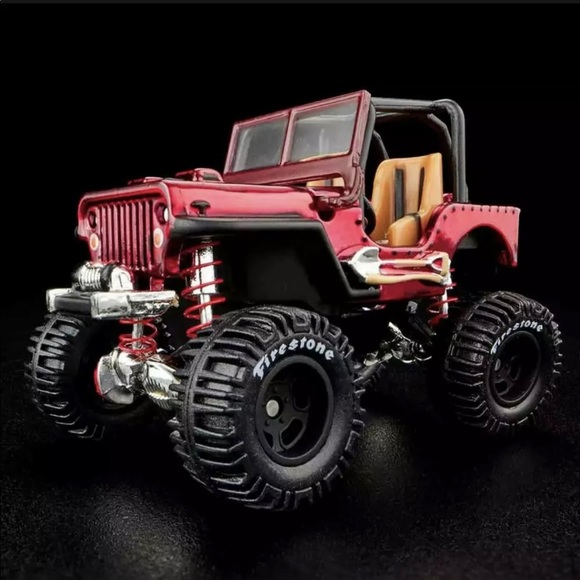 Hot Wheels RLC Exclusive 1944 WILLYS MB Rock Crawler Jeep, Red. - Picture 1 of 4